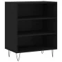 Black engineered wood sideboard 57x35x70 cm by vidaXL, Sideboards - Ref: Foro24-827133, Price: 49,71 €, Discount: %