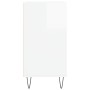 Glossy white engineered wood sideboard 57x35x70 cm by vidaXL, Sideboards - Ref: Foro24-827134, Price: 52,94 €, Discount: %