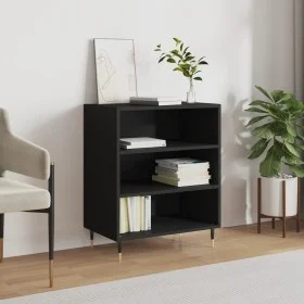 Black engineered wood sideboard 57x35x70 cm by vidaXL, Sideboards - Ref: Foro24-827125, Price: 51,01 €, Discount: %