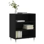 Black engineered wood sideboard 57x35x70 cm by vidaXL, Sideboards - Ref: Foro24-827125, Price: 51,01 €, Discount: %