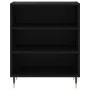 Black engineered wood sideboard 57x35x70 cm by vidaXL, Sideboards - Ref: Foro24-827125, Price: 51,01 €, Discount: %