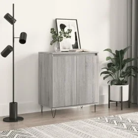 Sonoma graues Sperrholz-Sideboard 60x35x70 cm von vidaXL, Sideboards - Ref: Foro24-827162, Preis: 72,44 €, Rabatt: %