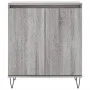 Aparador de madera contrachapada gris Sonoma 60x35x70 cm de vidaXL, Aparadores - Ref: Foro24-827162, Precio: 72,44 €, Descuen...
