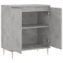 Betongraues Sperrholz-Sideboard 60x35x70 cm von vidaXL, Sideboards - Ref: Foro24-827152, Preis: 60,19 €, Rabatt: %