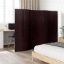 Biombo divisor bambú marrón oscuro 250x165 cm