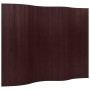 Biombo divisor bambú marrón oscuro 250x165 cm