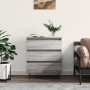 Aparador de madera contrachapada gris Sonoma 60x35x70 cm de vidaXL, Aparadores - Ref: Foro24-827186, Precio: 80,13 €