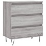 Aparador de madera contrachapada gris Sonoma 60x35x70 cm de vidaXL, Aparadores - Ref: Foro24-827186, Precio: 80,13 €