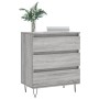Aparador de madera contrachapada gris Sonoma 60x35x70 cm de vidaXL, Aparadores - Ref: Foro24-827186, Precio: 80,13 €