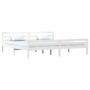Weißer Massivholzbettrahmen Supe King 180x200 cm von vidaXL, Betten und Lattenroste - Ref: Foro24-814835, Preis: 131,90 €, Ra...