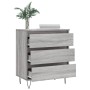 Aparador de madera contrachapada gris Sonoma 60x35x70 cm de vidaXL, Aparadores - Ref: Foro24-827186, Precio: 80,13 €
