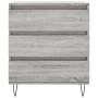 Aparador de madera contrachapada gris Sonoma 60x35x70 cm de vidaXL, Aparadores - Ref: Foro24-827186, Precio: 80,13 €