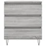 Sonoma graues Sperrholz-Sideboard 60x35x70 cm von vidaXL, Sideboards - Ref: Foro24-827186, Preis: 75,93 €, Rabatt: %