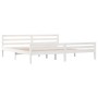 Weißer Massivholzbettrahmen Supe King 180x200 cm von vidaXL, Betten und Lattenroste - Ref: Foro24-814835, Preis: 131,90 €, Ra...