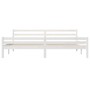 Weißer Massivholzbettrahmen Supe King 180x200 cm von vidaXL, Betten und Lattenroste - Ref: Foro24-814835, Preis: 131,90 €, Ra...