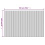 Biombo divisor bambú blanco 250x165 cm