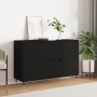 Aparador de madera de ingeniería negro 104x35x70 cm de vidaXL, Aparadores - Ref: Foro24-827197, Precio: 97,79 €, Descuento: %