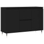 Aparador de madera de ingeniería negro 104x35x70 cm de vidaXL, Aparadores - Ref: Foro24-827197, Precio: 97,79 €, Descuento: %