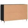 Schwarzes Sideboard aus Holzwerkstoff, 104 x 35 x 70 cm von vidaXL, Sideboards - Ref: Foro24-827197, Preis: 102,75 €, Rabatt: %