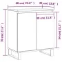 Sonoma graues Sperrholz-Sideboard 60x35x70 cm von vidaXL, Sideboards - Ref: Foro24-827170, Preis: 77,45 €, Rabatt: %