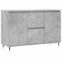 Grauer Beton-Engineered-Holz-Sideboard 104x35x70 cm von vidaXL, Sideboards - Ref: Foro24-827200, Preis: 94,86 €, Rabatt: %