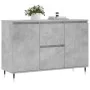 Grauer Beton-Engineered-Holz-Sideboard 104x35x70 cm von vidaXL, Sideboards - Ref: Foro24-827200, Preis: 93,44 €, Rabatt: %