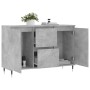 Grauer Beton-Engineered-Holz-Sideboard 104x35x70 cm von vidaXL, Sideboards - Ref: Foro24-827200, Preis: 94,86 €, Rabatt: %