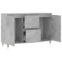 Grauer Beton-Engineered-Holz-Sideboard 104x35x70 cm von vidaXL, Sideboards - Ref: Foro24-827200, Preis: 94,86 €, Rabatt: %