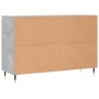 Grauer Beton-Engineered-Holz-Sideboard 104x35x70 cm von vidaXL, Sideboards - Ref: Foro24-827200, Preis: 94,86 €, Rabatt: %