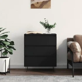 Black plywood sideboard 60x35x70 cm by vidaXL, Sideboards - Ref: Foro24-827181, Price: 79,59 €, Discount: %