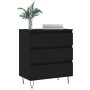 Aparador de madera contrachapada negro 60x35x70 cm de vidaXL, Aparadores - Ref: Foro24-827181, Precio: 84,66 €