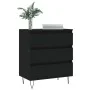 Schwarzes Sperrholz-Sideboard 60x35x70 cm von vidaXL, Sideboards - Ref: Foro24-827181, Preis: 80,03 €, Rabatt: %