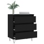 Aparador de madera contrachapada negro 60x35x70 cm de vidaXL, Aparadores - Ref: Foro24-827181, Precio: 84,66 €