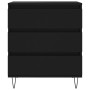Aparador de madera contrachapada negro 60x35x70 cm de vidaXL, Aparadores - Ref: Foro24-827181, Precio: 84,66 €