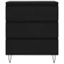 Schwarzes Sperrholz-Sideboard 60x35x70 cm von vidaXL, Sideboards - Ref: Foro24-827181, Preis: 80,03 €, Rabatt: %