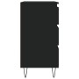 Aparador de madera contrachapada negro 60x35x70 cm de vidaXL, Aparadores - Ref: Foro24-827181, Precio: 84,66 €