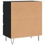 Schwarzes Sperrholz-Sideboard 60x35x70 cm von vidaXL, Sideboards - Ref: Foro24-827181, Preis: 80,03 €, Rabatt: %