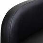 Sillón de masaje de cuero sintético negro