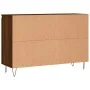 Aparador de madera de ingeniería marrón roble 104x35x70 cm de vidaXL, Aparadores - Ref: Foro24-827211, Precio: 89,47 €, Descu...