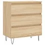 Sideboard aus Sonoma-Eichensperrholz, 60 x 35 x 70 cm von vidaXL, Sideboards - Ref: Foro24-827183, Preis: 70,39 €, Rabatt: %
