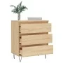 Aparador de madera contrachapada roble Sonoma 60x35x70 cm de vidaXL, Aparadores - Ref: Foro24-827183, Precio: 70,39 €, Descue...