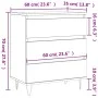 Sideboard aus Sonoma-Eichensperrholz, 60 x 35 x 70 cm von vidaXL, Sideboards - Ref: Foro24-827183, Preis: 70,39 €, Rabatt: %
