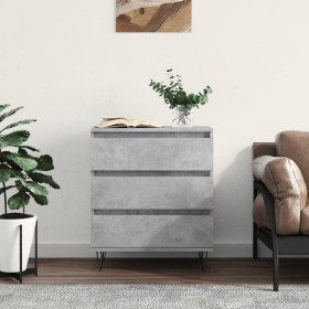 Concrete gray plywood sideboard 60x35x70 cm by vidaXL, Sideboards - Ref: Foro24-827184, Price: 63,14 €, Discount: %