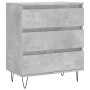 Aparador de madera contrachapada gris hormigón 60x35x70 cm de vidaXL, Aparadores - Ref: Foro24-827184, Precio: 63,09 €, Descu...