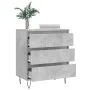 Aparador de madera contrachapada gris hormigón 60x35x70 cm de vidaXL, Aparadores - Ref: Foro24-827184, Precio: 62,33 €, Descu...