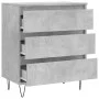 Concrete gray plywood sideboard 60x35x70 cm by vidaXL, Sideboards - Ref: Foro24-827184, Price: 62,33 €, Discount: %