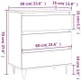 Concrete gray plywood sideboard 60x35x70 cm by vidaXL, Sideboards - Ref: Foro24-827184, Price: 62,33 €, Discount: %