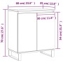 Sideboard aus geräuchertem Eichensperrholz, 60 x 35 x 70 cm von vidaXL, Sideboards - Ref: Foro24-827169, Preis: 65,26 €, Raba...