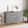 Aparador de madera de ingeniería gris Sonoma 104x35x70 cm