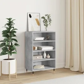 Concrete gray engineered wood tall sideboard 57x35x90 cm by vidaXL, Sideboards - Ref: Foro24-827224, Price: 54,91 €, Discount: %